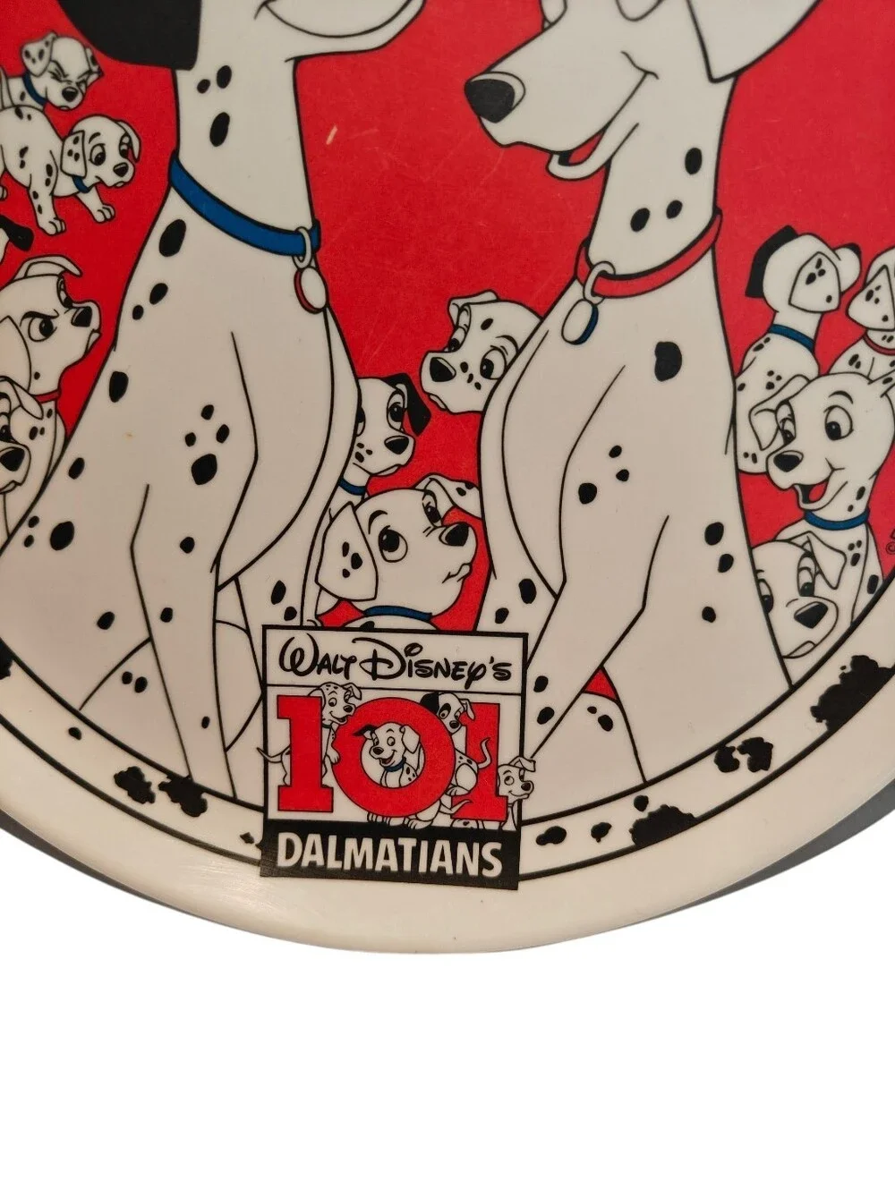 Disney Zak Designs VINTAGE  Disney 101 Dalmatians Character Theme Plate 1993